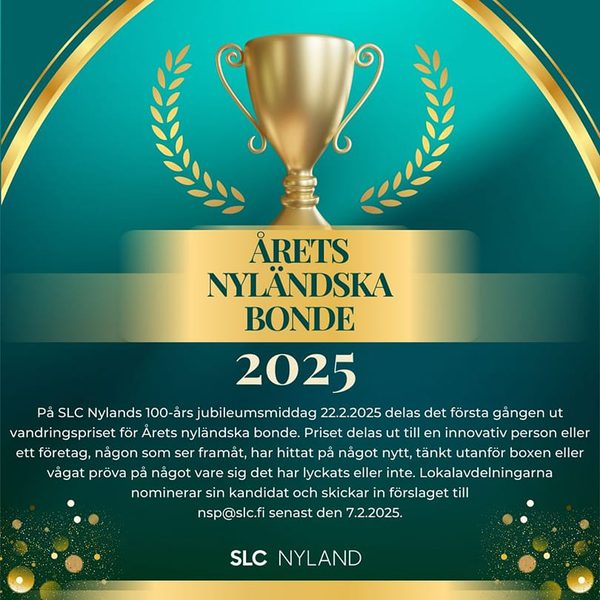 SLC - Arets Nylandska Bonde 2025